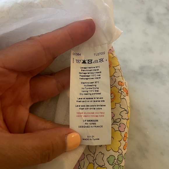 Girls Tartine et Chocolat Floral Skirt Size 8 - Picture 8 of 11